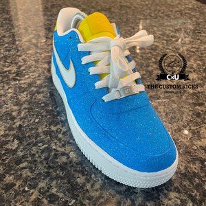 "Varsity Blue" Glitter Nike Air Force 1 Custom